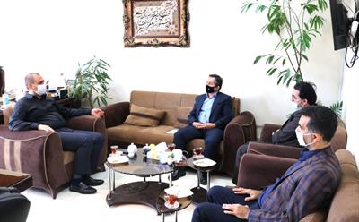 دیدار مسئول بنیاد شهید شهرستان میاندورود با مدیرعامل شرکت نکاچوب